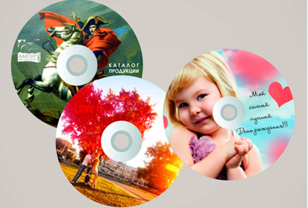 Печать на дисках CD и DVD